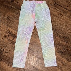 Kids Multicolor Butterfly Leggings